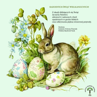 karka wielkanocna z &zdot;yczeniami